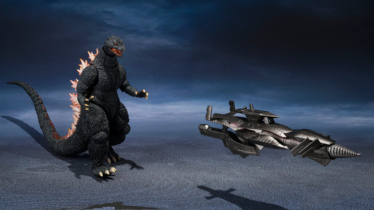 S.H.MonsterArts Godzilla (2004) Heat Ray Ver. Vs New Gotengo