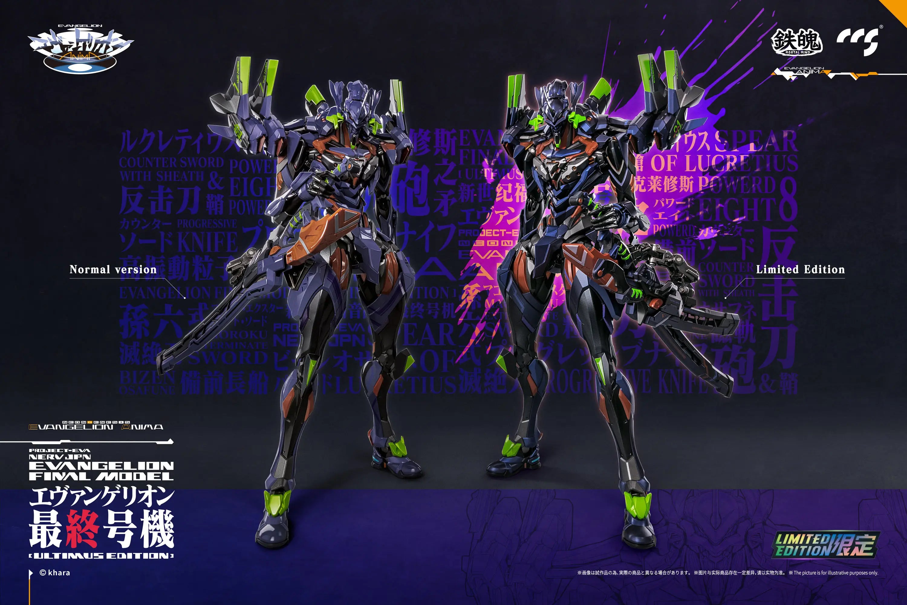 Evangelion Anima Mortal Mind Evangelion Unit-01: Final Model (Ultimus Edition) Alloy Action Figure