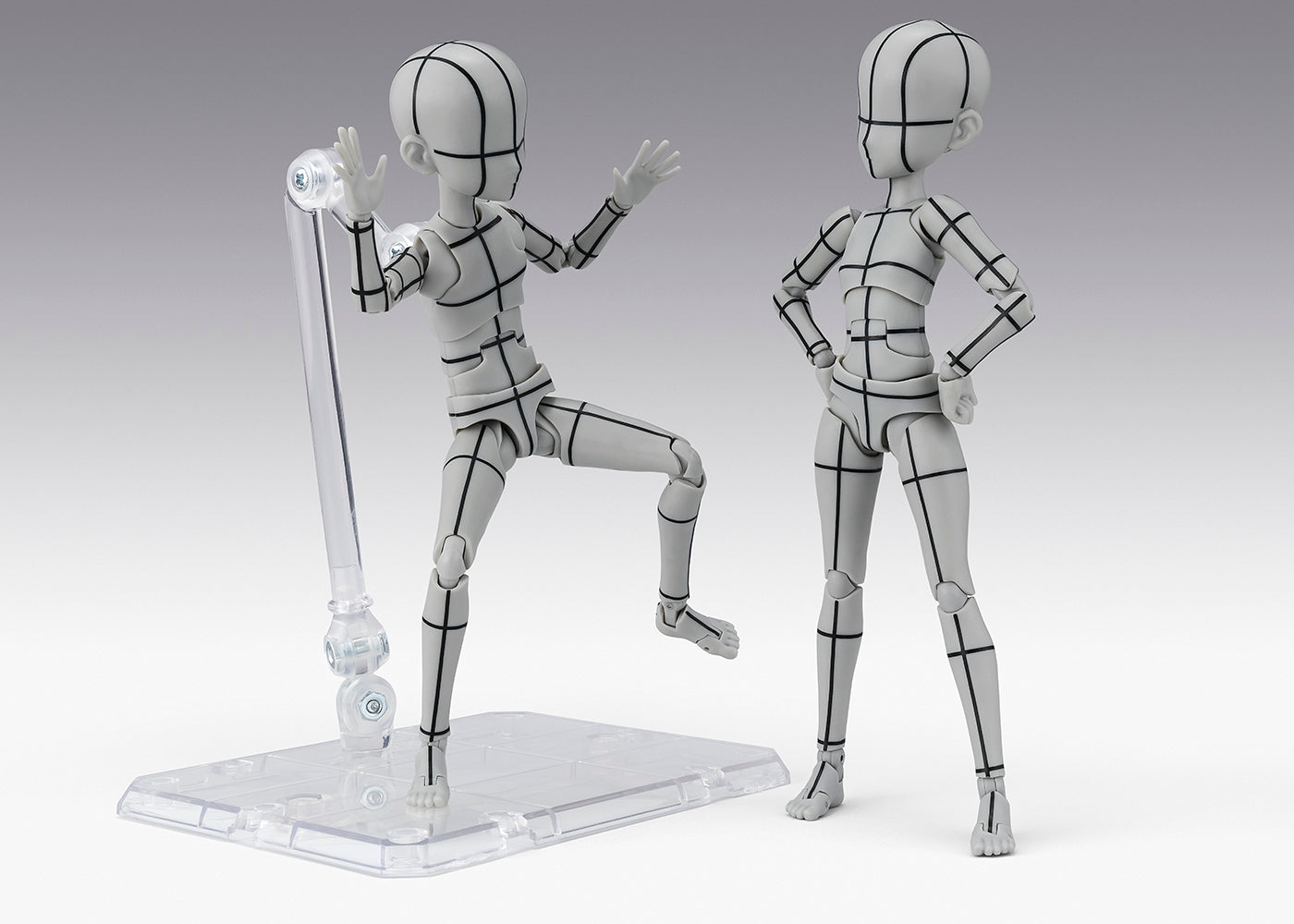 S.H.Figuarts Body-Chan -Ken Sugimori- Edition -Wireframe- (Gray Color Ver.)